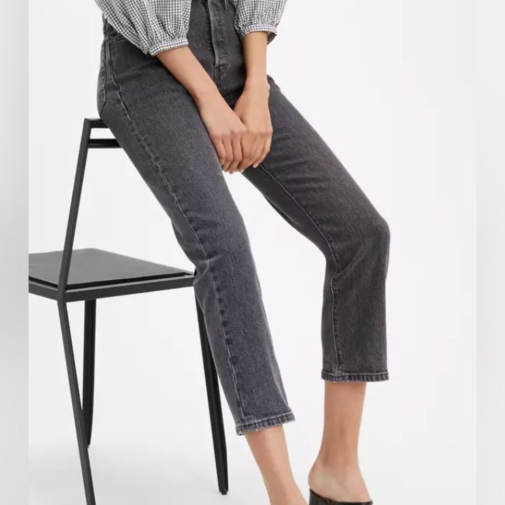 Levi's 501 Cropped Stretch Jeans Cabo Fade 25W X 28L